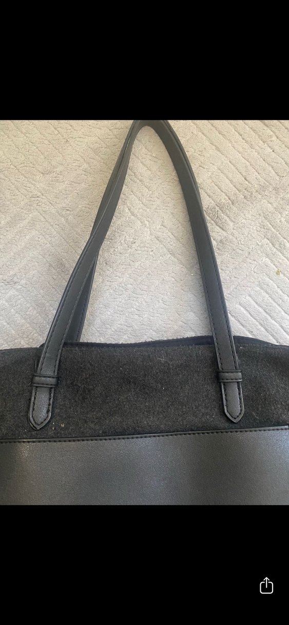 Antrasit kaşe omuz cantasi mango - Görsel 3