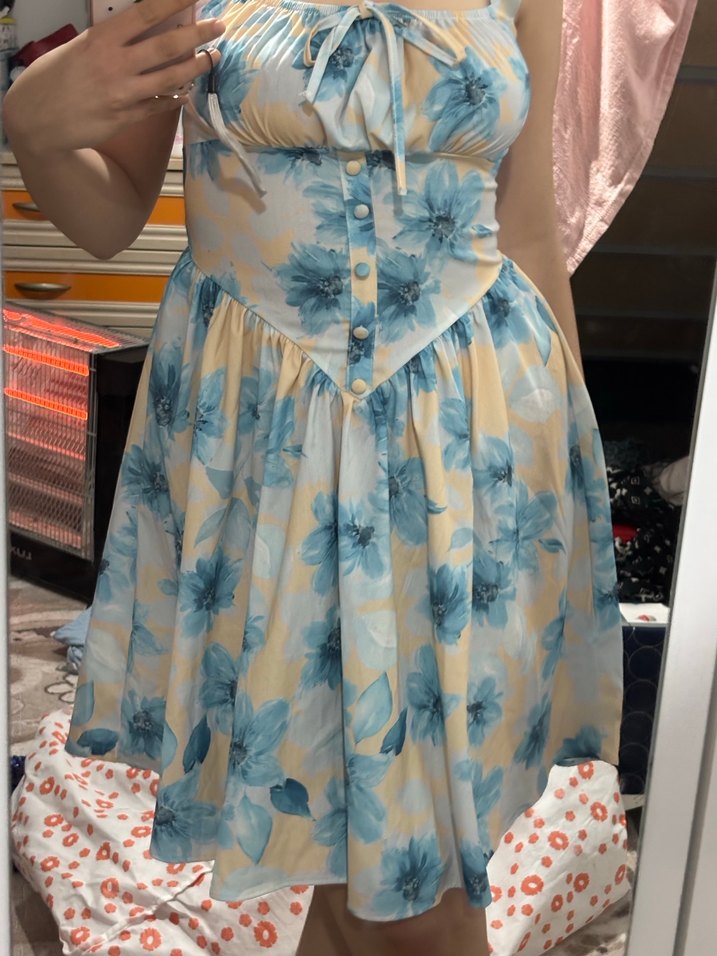 Korse Detaylı Midi Elbise - Görsel 3