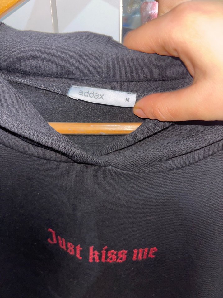 Oversize Siyah Kapüşonlu Sweatshirt - Görsel 3