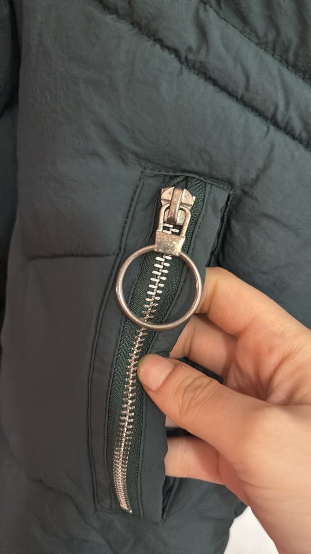 Gri Kürklü Kadın Kışlık Mont - Görsel 3