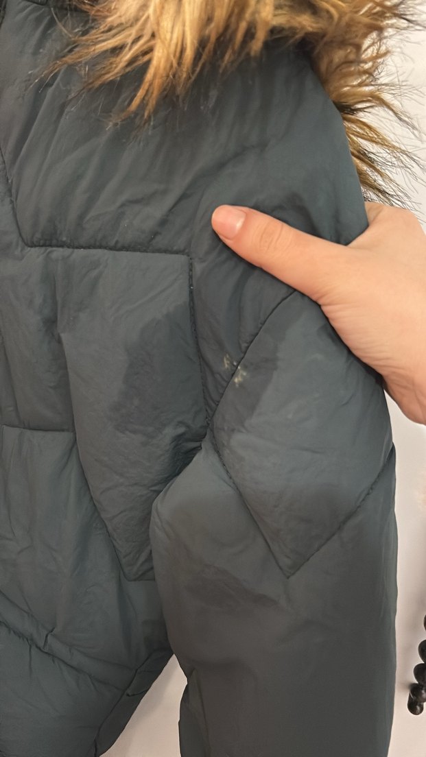 Gri Kürklü Kadın Kışlık Mont - Görsel 2