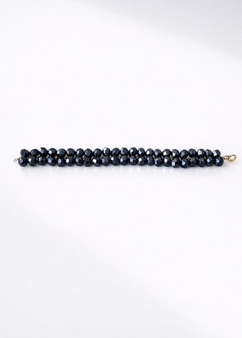 Siyah Boncuklu Kadın Bileklik - Görsel 2