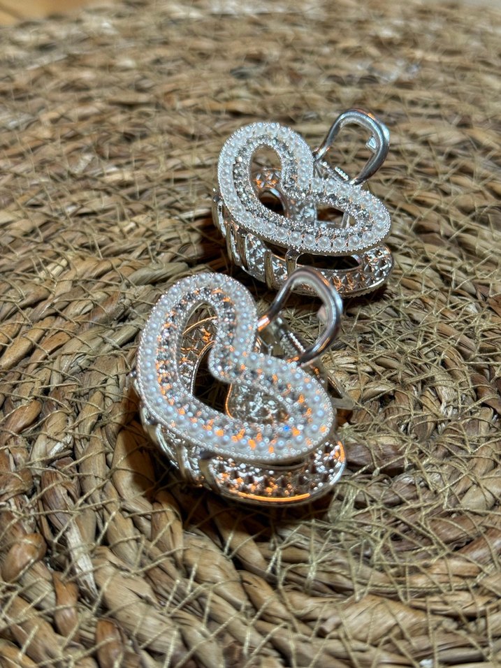 Boncuk Detaylı Beyaz Metal Saç Mandalı - Görsel 2