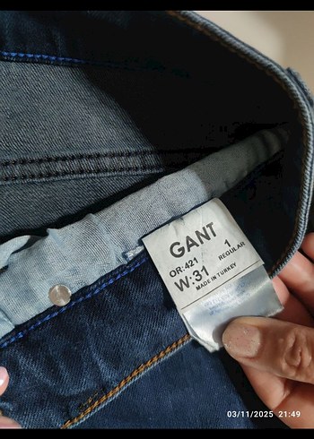 GANT Mavi Denim Erkek Jean - Görsel 4