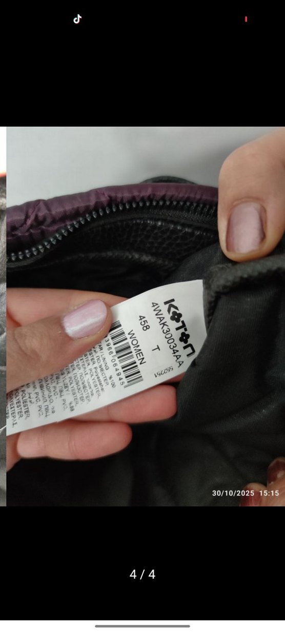 Mor Fermuarlı Kadın Çanta - Görsel 3