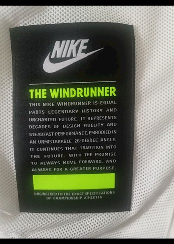 Nike Erkek Beyaz Siyah Fermuarlı Windrunner Mont - Görsel 7