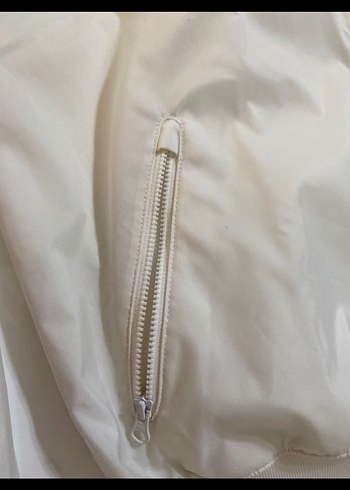 Nike Erkek Beyaz Siyah Fermuarlı Windrunner Mont - Görsel 6