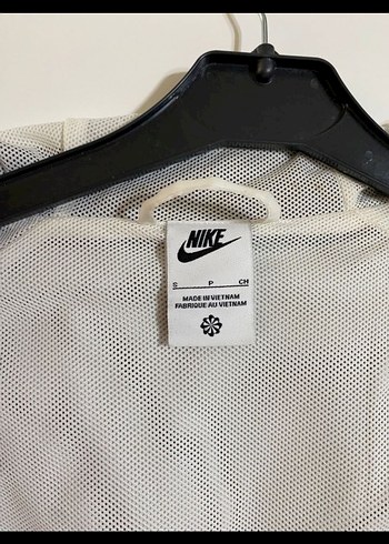 Nike Erkek Beyaz Siyah Fermuarlı Windrunner Mont - Görsel 4
