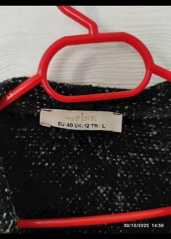 Gri Kemerli Kadın Midi Yün Kaban - Görsel 4