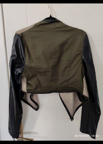 Kemerli, Uzun Kollu Kadın Ceket - Görsel 4