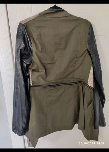 Kemerli, Uzun Kollu Kadın Ceket - Görsel 2