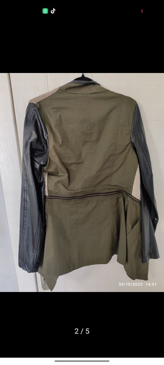 Kemerli, Uzun Kollu Kadın Ceket - Görsel 2