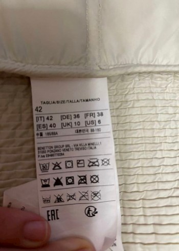 United Colors of Benetton Bej Kadın Günlük Puff Mont - Görsel 5