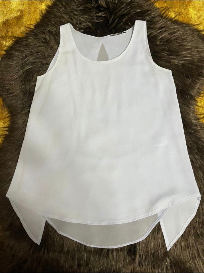 Herry Marka Şık Kolsuz Bluz - Su Mavi - Görsel 3