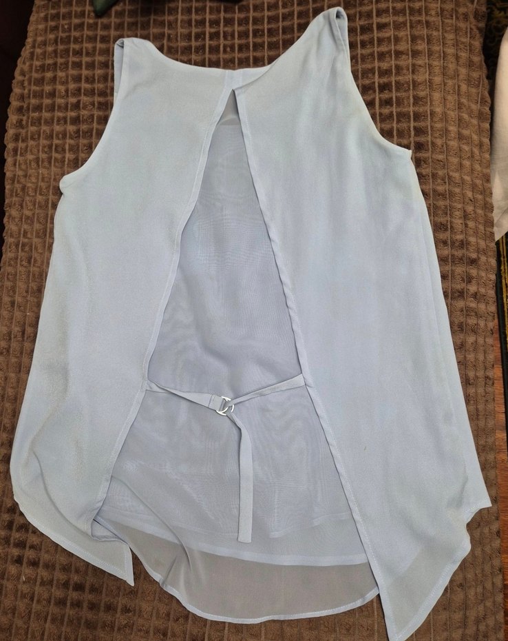 Herry Marka Şık Kolsuz Bluz - Su Mavi - Görsel 4