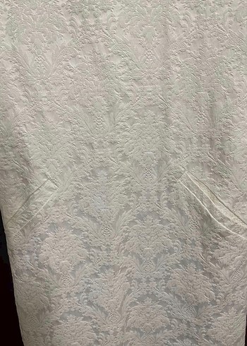 Mudo Collection İnci Detaylı Jakarlı Beyaz Elbise - 38 Beden - Görsel 6