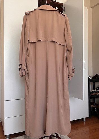 Diğer Bej Uzun Kadın Trençkot