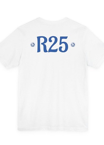 Mavi Yamaha Baskılı Beyaz Unisex T-Shirt - Görsel 2