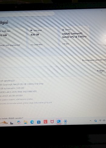 Gri Lenovo Dizüstü Bilgisayar - Görsel 3
