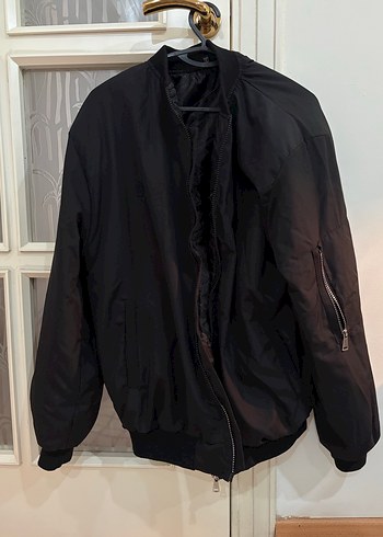 Siyah Fermuarlı Midi Kadın Ceket - Görsel 2