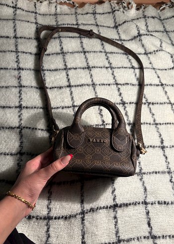 Vakko Kahverengi Deri Kadın Çanta - Görsel 5