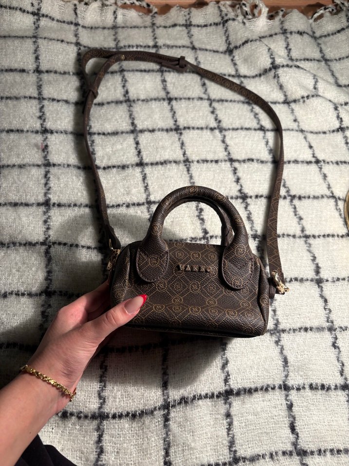 Vakko Kahverengi Deri Kadın Çanta - Görsel 5