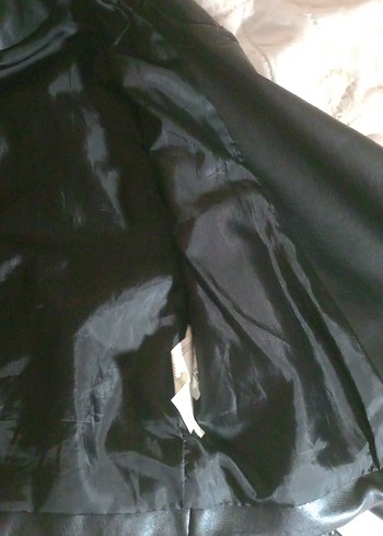 Tokalı Siyah Deri Biker Ceket - Görsel 12