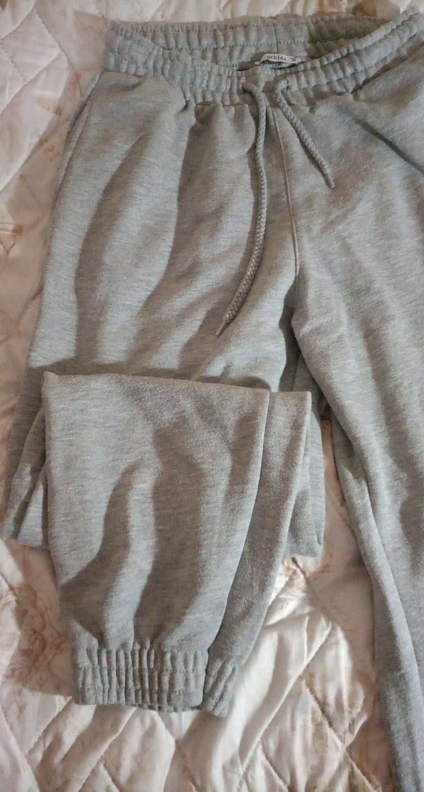 Gri Rahat Kesim Kadın Eşofman Altı - Görsel 3