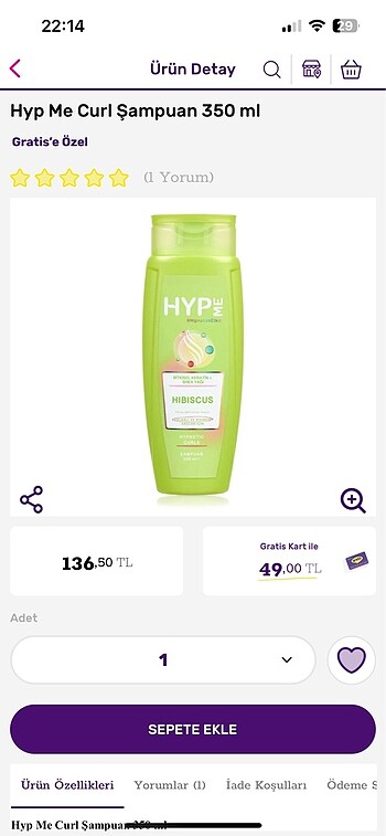 Hype Şampuan ve Saç Kremi