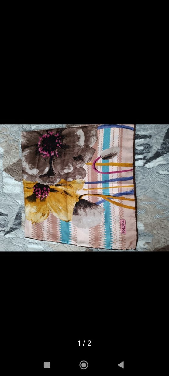 Çiçek Desenli Bohem Kadın eşarp - Görsel 2