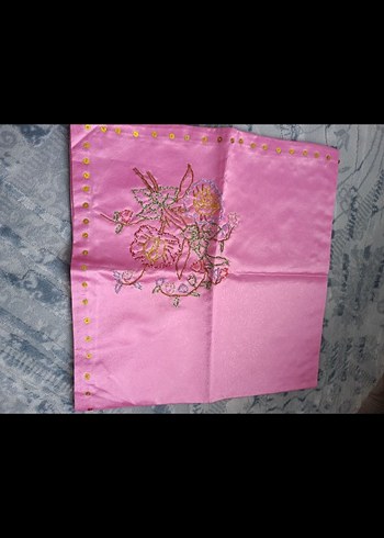 Nakışlı Beyaz çeyizlik bohça - Görsel 6