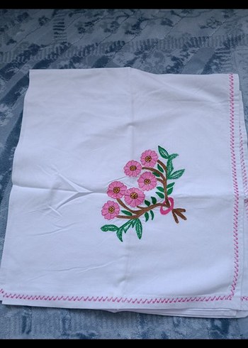 Nakışlı Beyaz çeyizlik bohça - Görsel 3