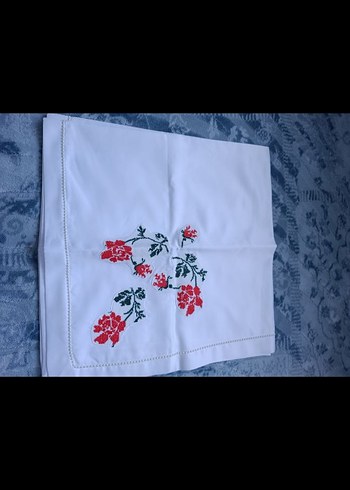 Nakışlı Beyaz çeyizlik bohça - Görsel 2