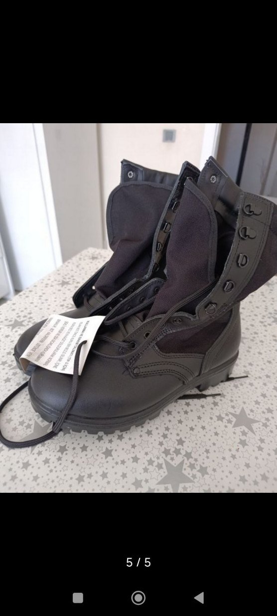 Siyah Kamuflaj Desenli Erkek Goth Bot - Görsel 5