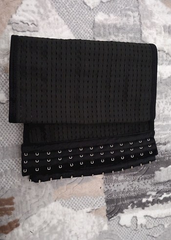 Siyah bel Korsesi Midi Boy - Görsel 2