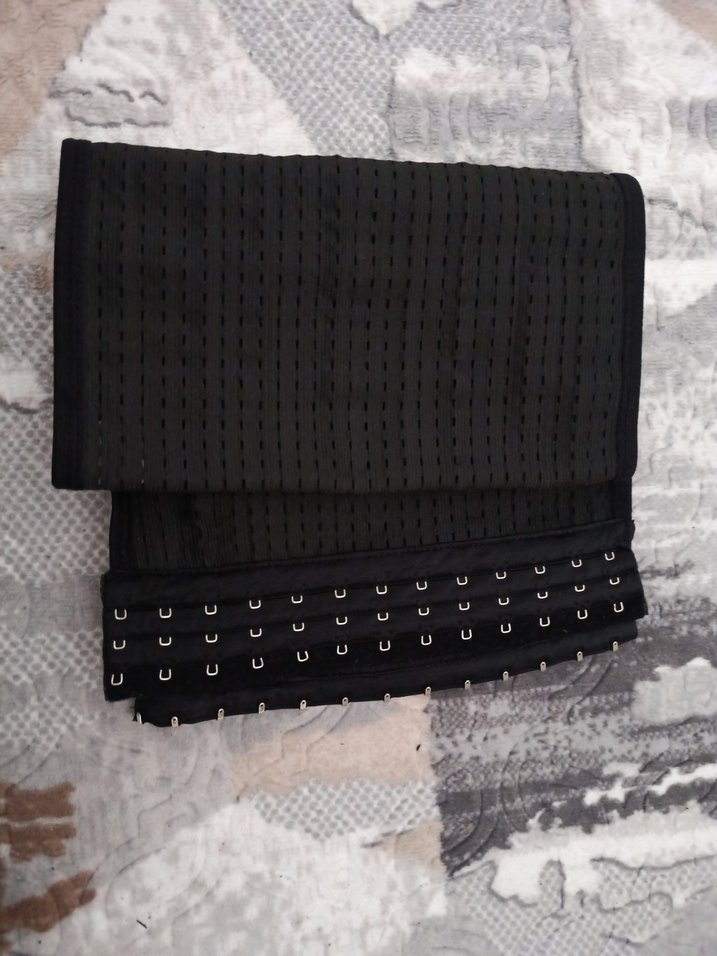 Siyah bel Korsesi Midi Boy - Görsel 2