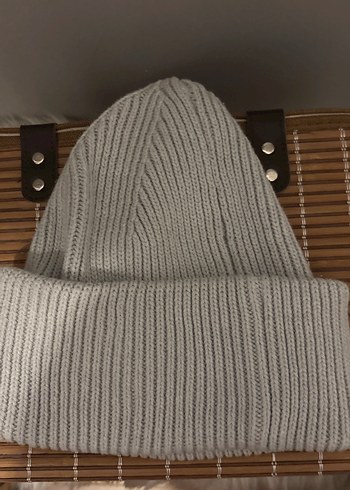 Gri Örgü Kadın Bere - Görsel 2