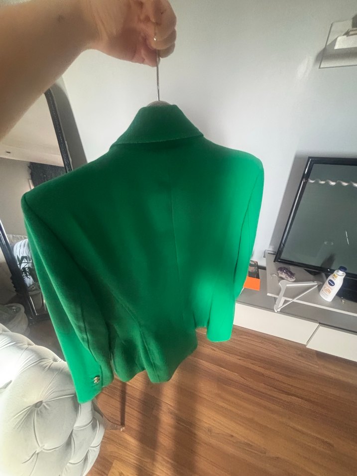 Yeşil Düğmeli zara etiketli Kadın Blazer Ceket - Görsel 2