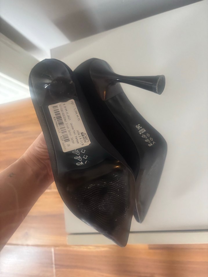 Bambi ayakkabı siyah topuklu - Görsel 3