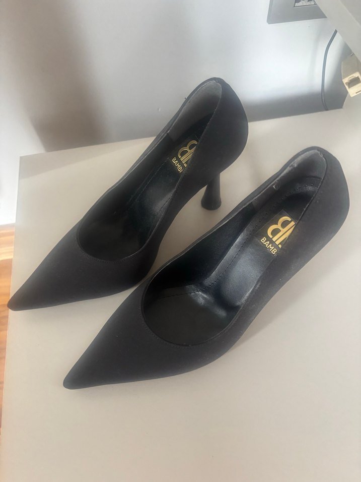 Bambi ayakkabı siyah topuklu - Görsel 2