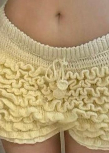 Fırfırlı şort - Görsel 3