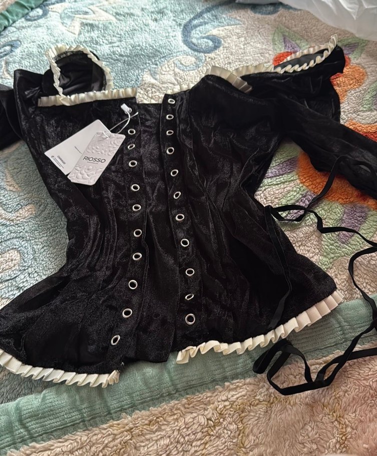 Siyah Fransız korse - Görsel 3