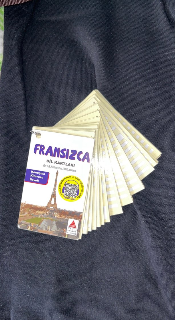 Fransızca Dil Kartları Konuşma Kılavuzlu - Görsel 3