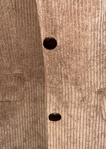 Düğmeli Kahverengi Kadın Süet Blazer Ceket - Görsel 3