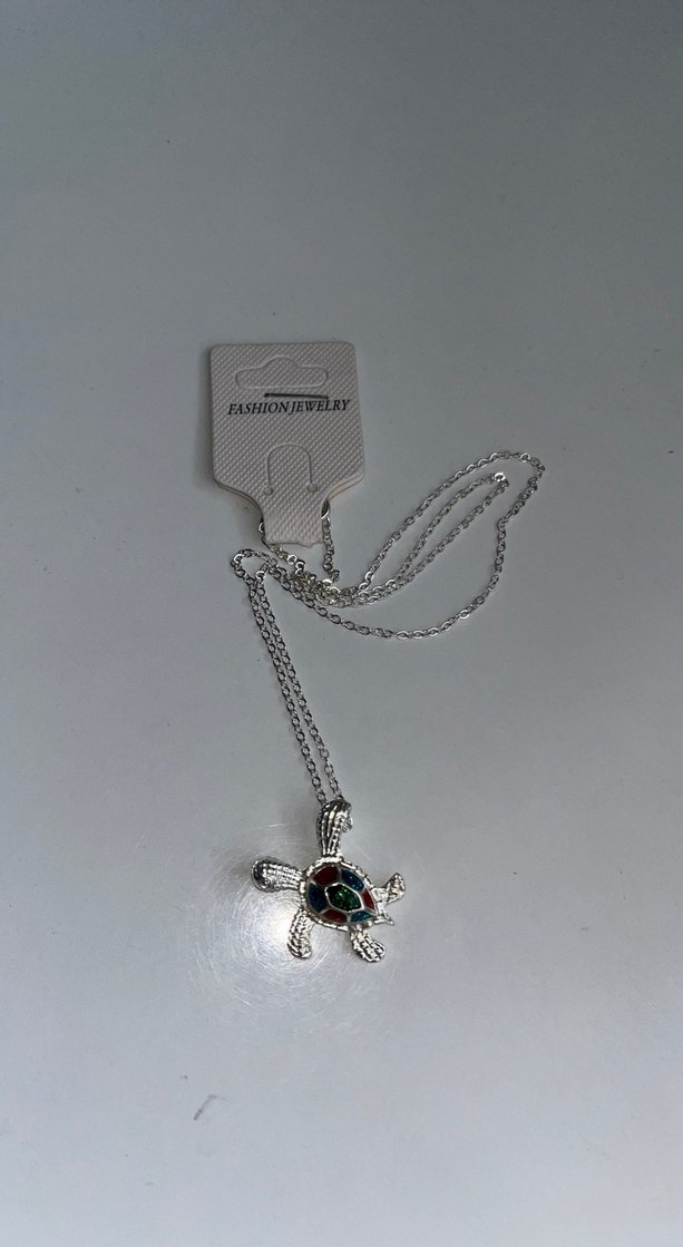 Renkli Mini Kaplumbağa Desenli Bohem Kolye - Görsel 2