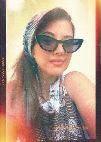 Klasik Siyah Gotik cat eye Kadın Güneş Gözlüğü - Görsel 2