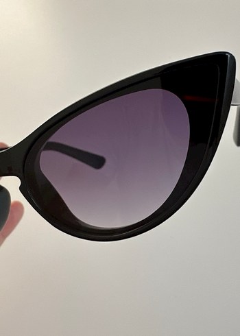Klasik Siyah Gotik cat eye Kadın Güneş Gözlüğü - Görsel 6