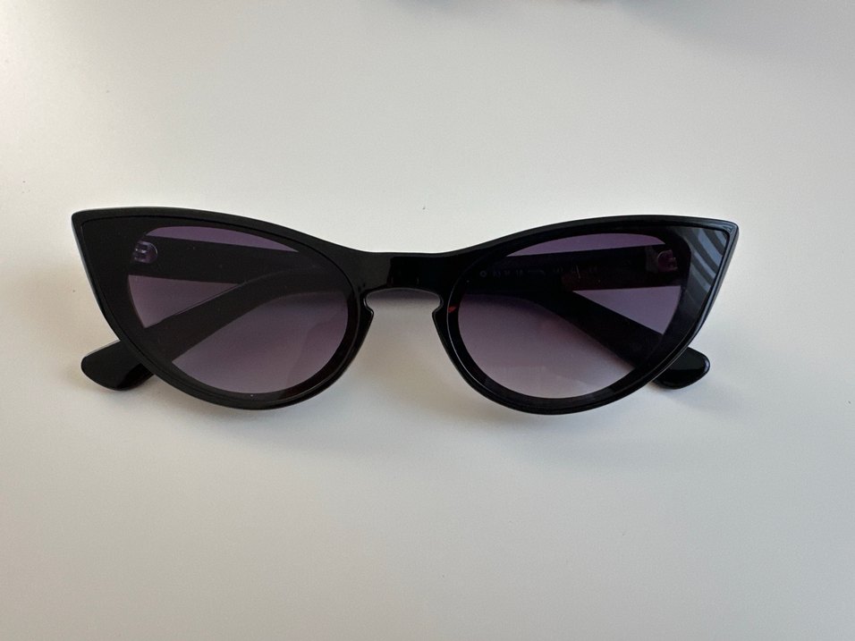 Klasik Siyah Gotik cat eye Kadın Güneş Gözlüğü - Görsel 3