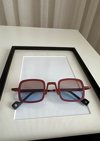 Bordo Transparan Kadın Güneş Gözlüğü - Görsel 4