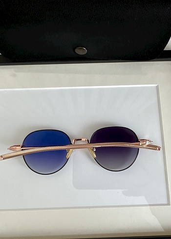 Şeffaf Mor Minimalist Kadın Güneş Gözlüğü - Görsel 7